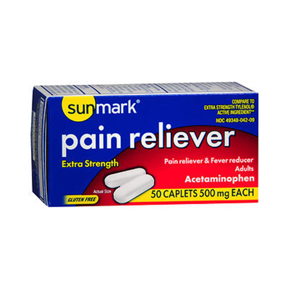 Pain Reliever Caplets Extra Strength 500 mg - 50ct