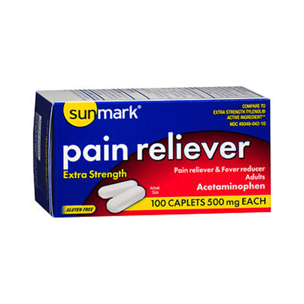 Pain Reliever Caplets Extra Strength 500 mg - 100ct