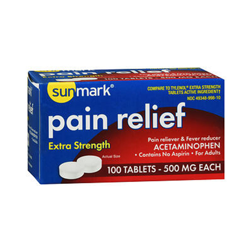 Pain Reliever Caplets w/ No Aspirin 500 mg - 100ct