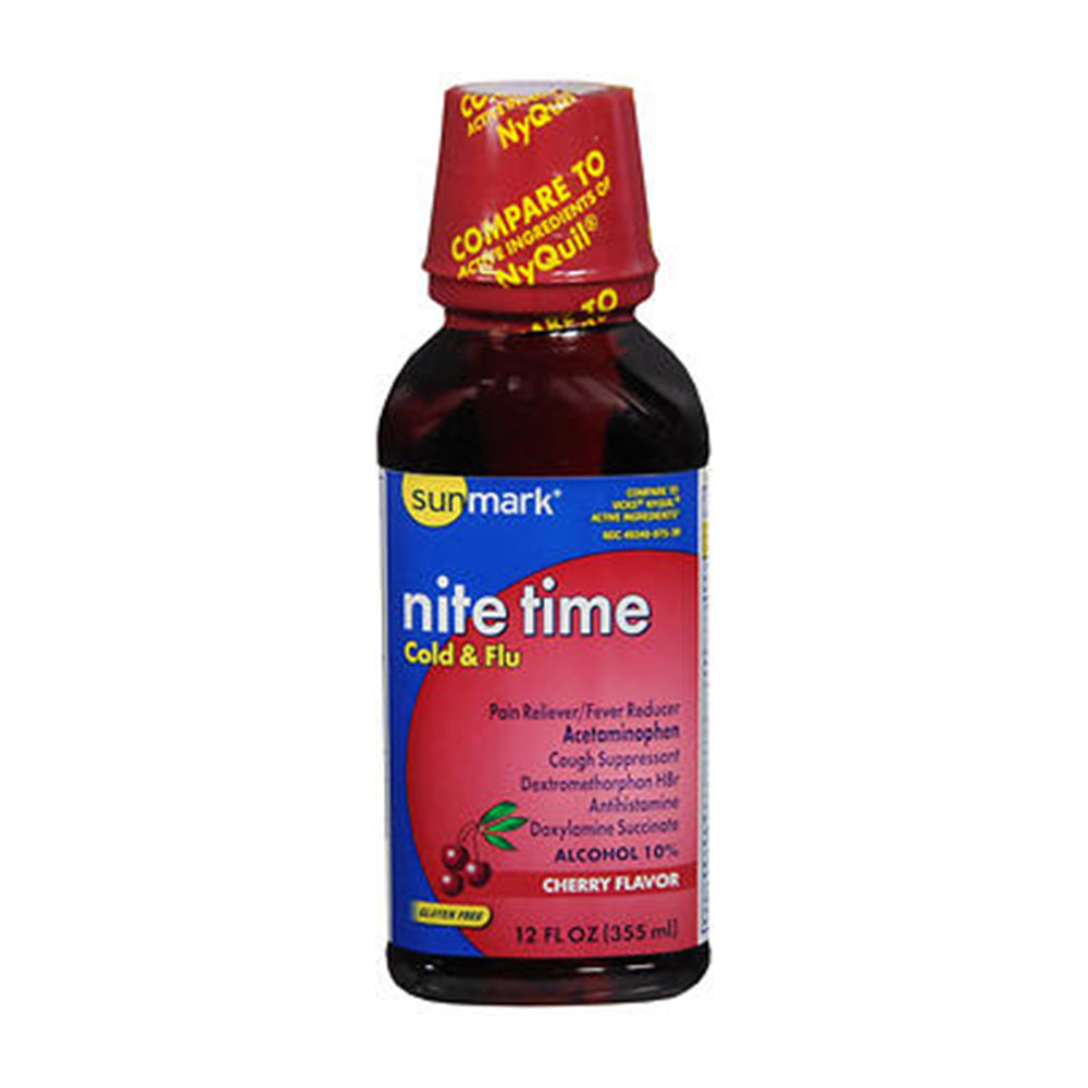 Nite Time Cold & Flu Liquid - Cherry