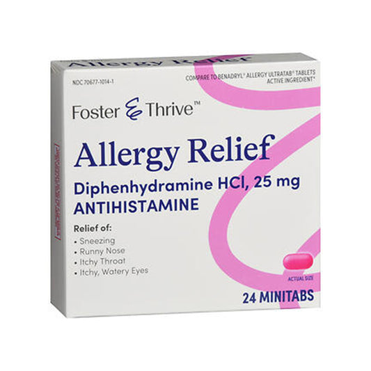 Allergy Relief Diphenhydramine HCL MiniTablets 25 mg - 24ct