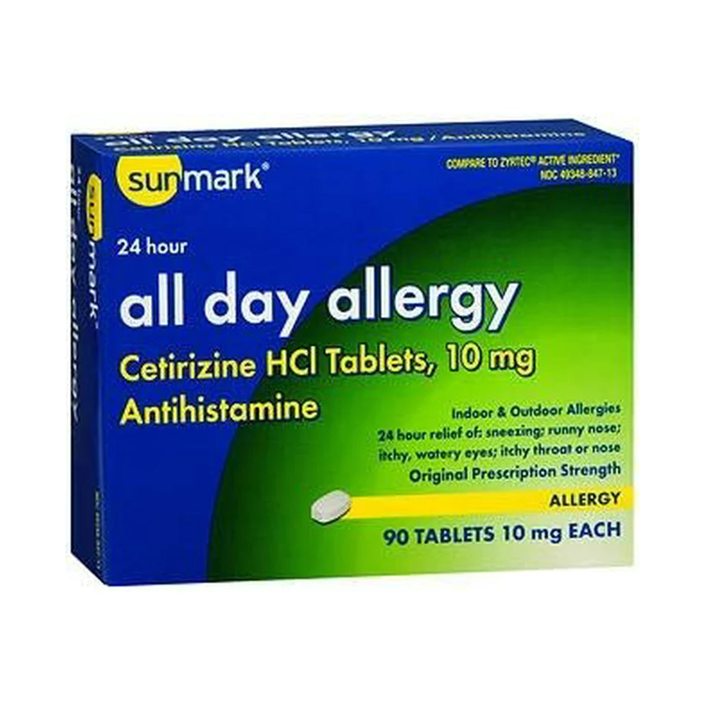 All Day Allergy Cetirizine HCI Tables 10 mg - 90ct