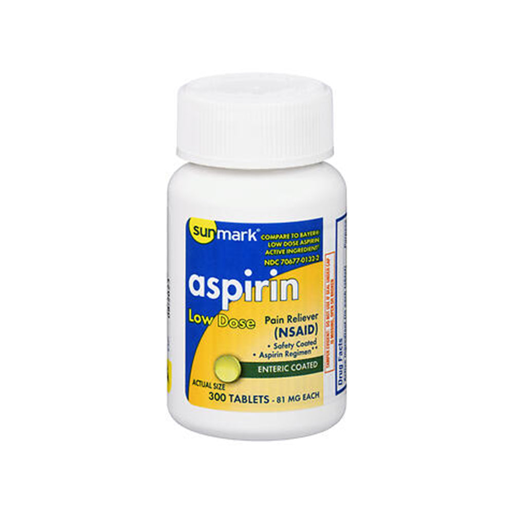 Aspirin Low Dose Enteric Coated Tablets 81 mg - 300ct